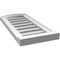 Ekena Millwork Arch Top Surface Mount PVC Gable Vent w/ 2"W x 2"P Brickmould Sill Frame, 12"W x 24"H GVPAR12X2403SN - alternate 4